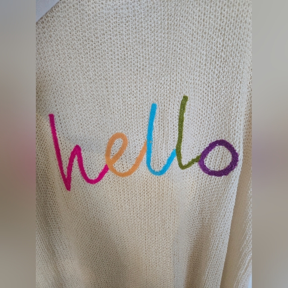 NWT Anniewear hello sweater - Picture 4 of 4